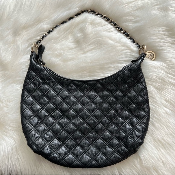 The Sak Pink Label Quilted Chain Strap Shoulder Purse in Black - Picture 3 of 7